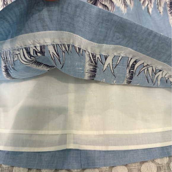 J. Crew Linen Skirt, Palm Tree Pattern, Size 10 - Picture 7 of 11
